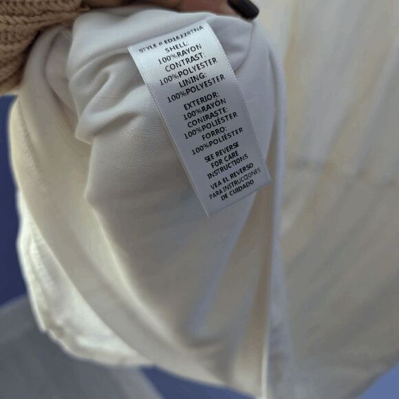 Women's Altar'd State Dress White Long Flutter Sleeve Fit & Flare Lace Medium - Picture 4 of 10